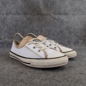 Converse Shoes Womens 7 Sneakers All Star Low Top Slip On Flats White Casual